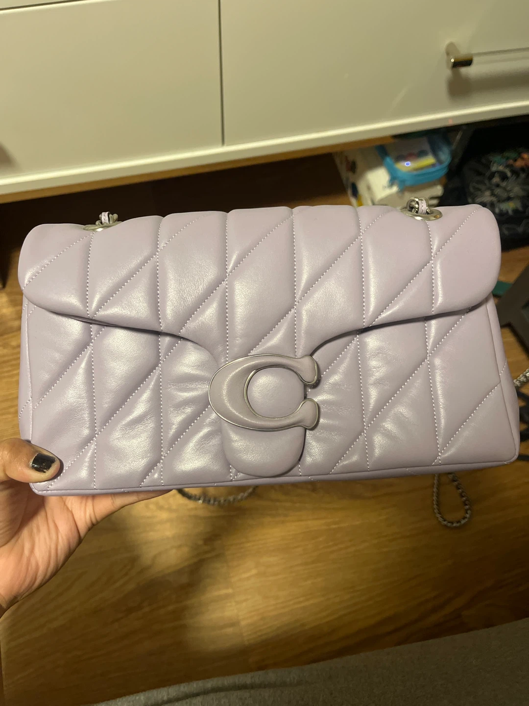 Coach Quilted Tabby Shoulder Bag - Lavender