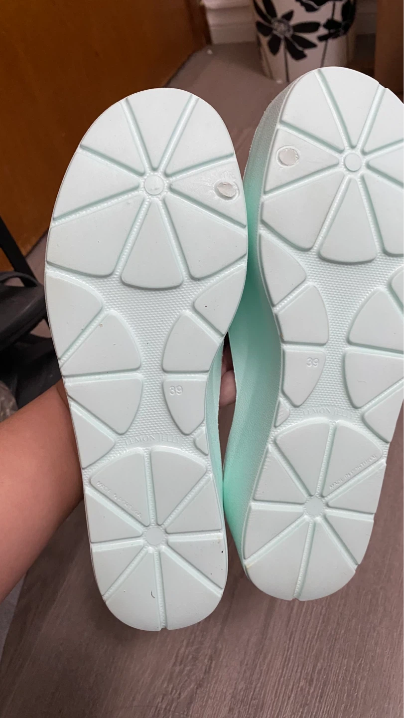 Lemon Jelly Sunny Aqua Green Slides - photo 2