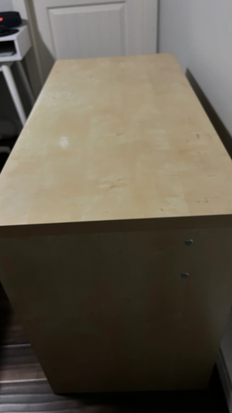 Light Wood Desk with Drawer - photo 2