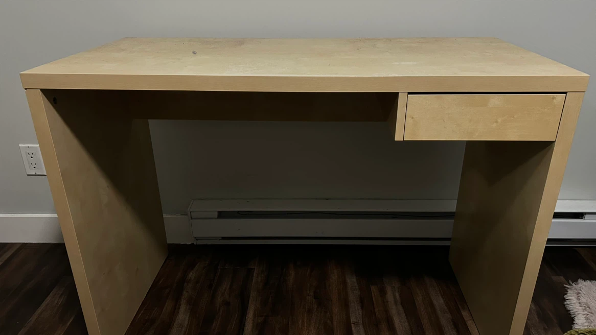 Light Wood Desk with Drawer