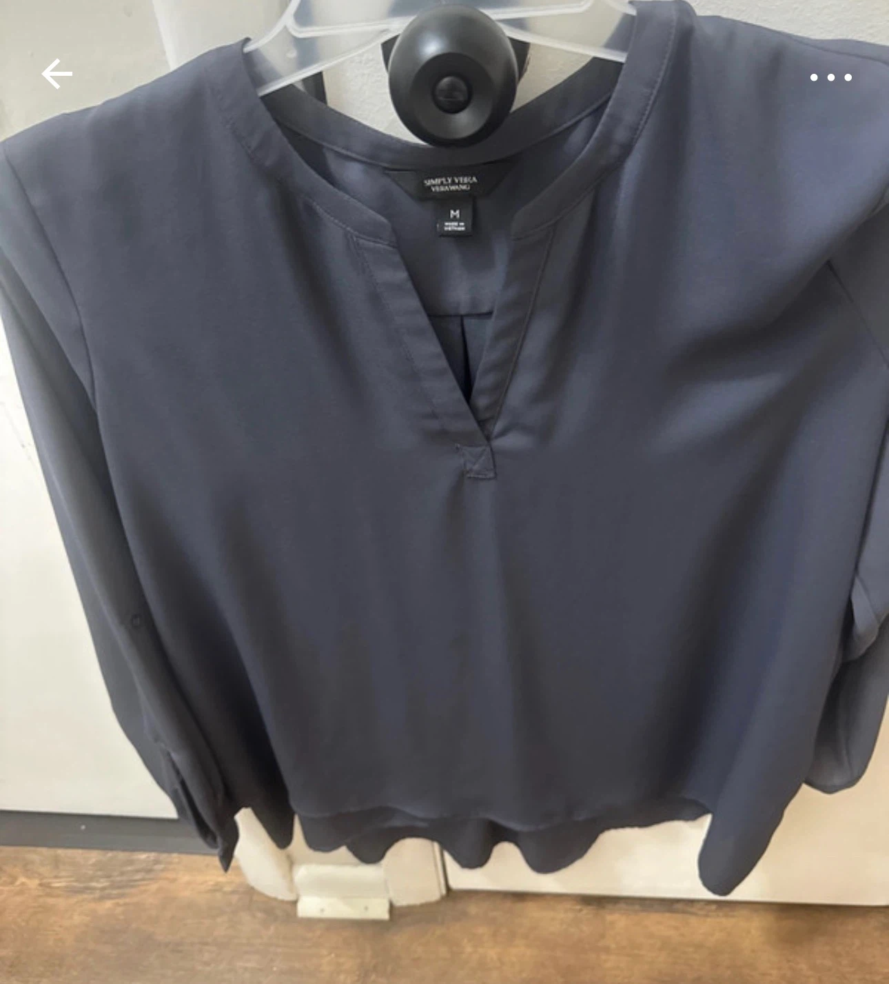 Simply Vera Wang Women's Gray Blouse
