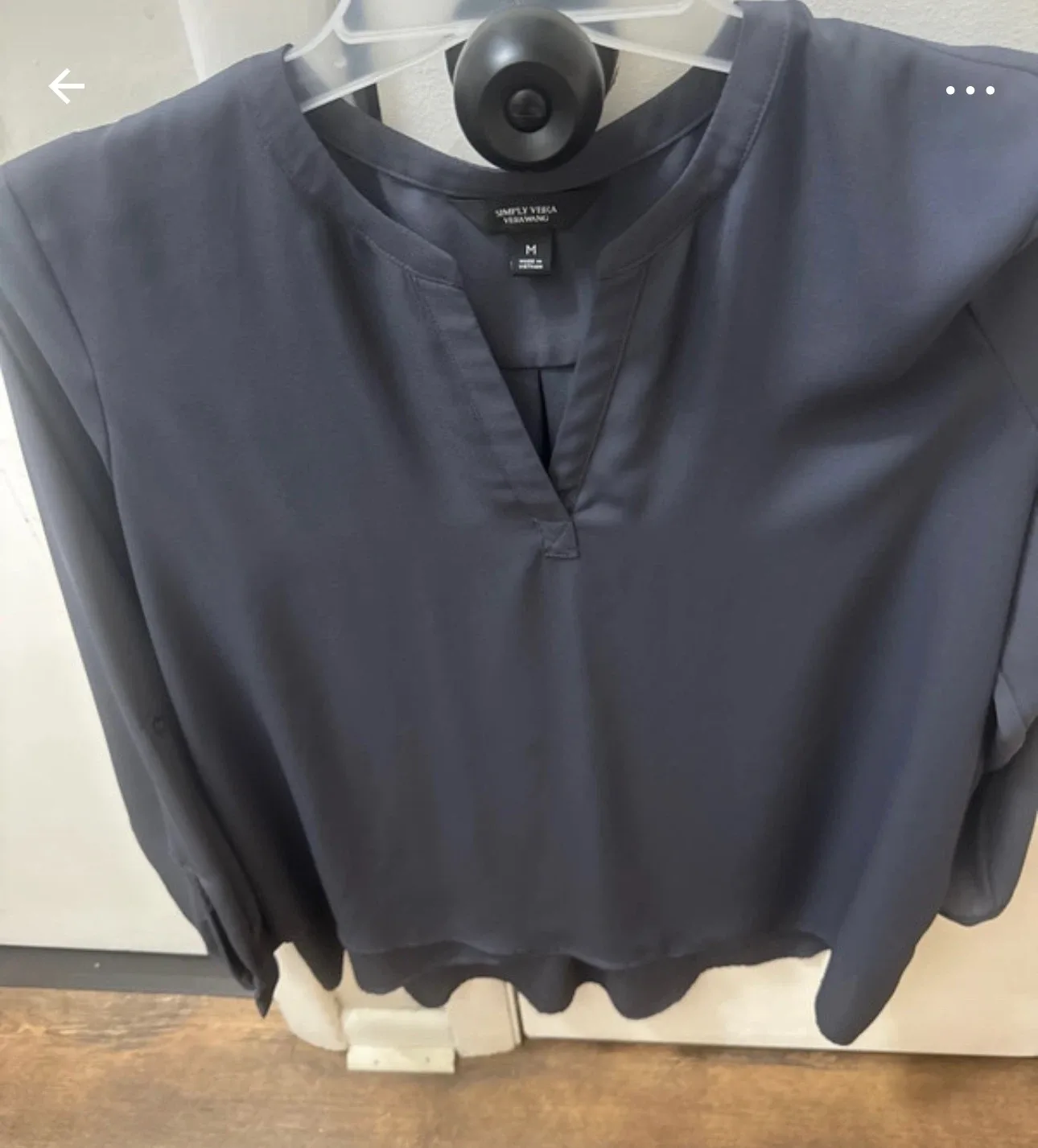 Simply Vera Wang Women's Gray Blouse