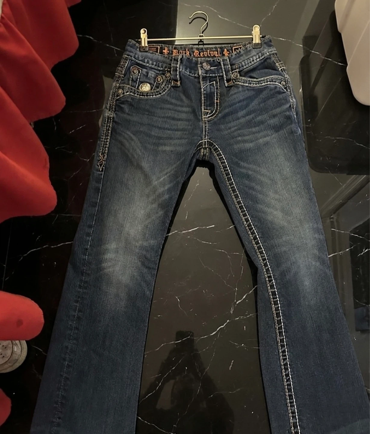 Rock Revival Jeans Blue Denim Bootcut Size 29