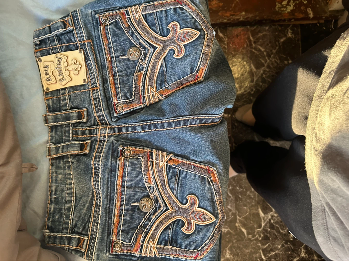 Rock Revival Jeans Blue Denim Bootcut Size 29 - photo 3