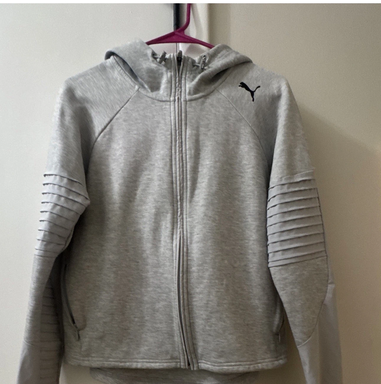 Puma Grey Zip-Up Hoodie