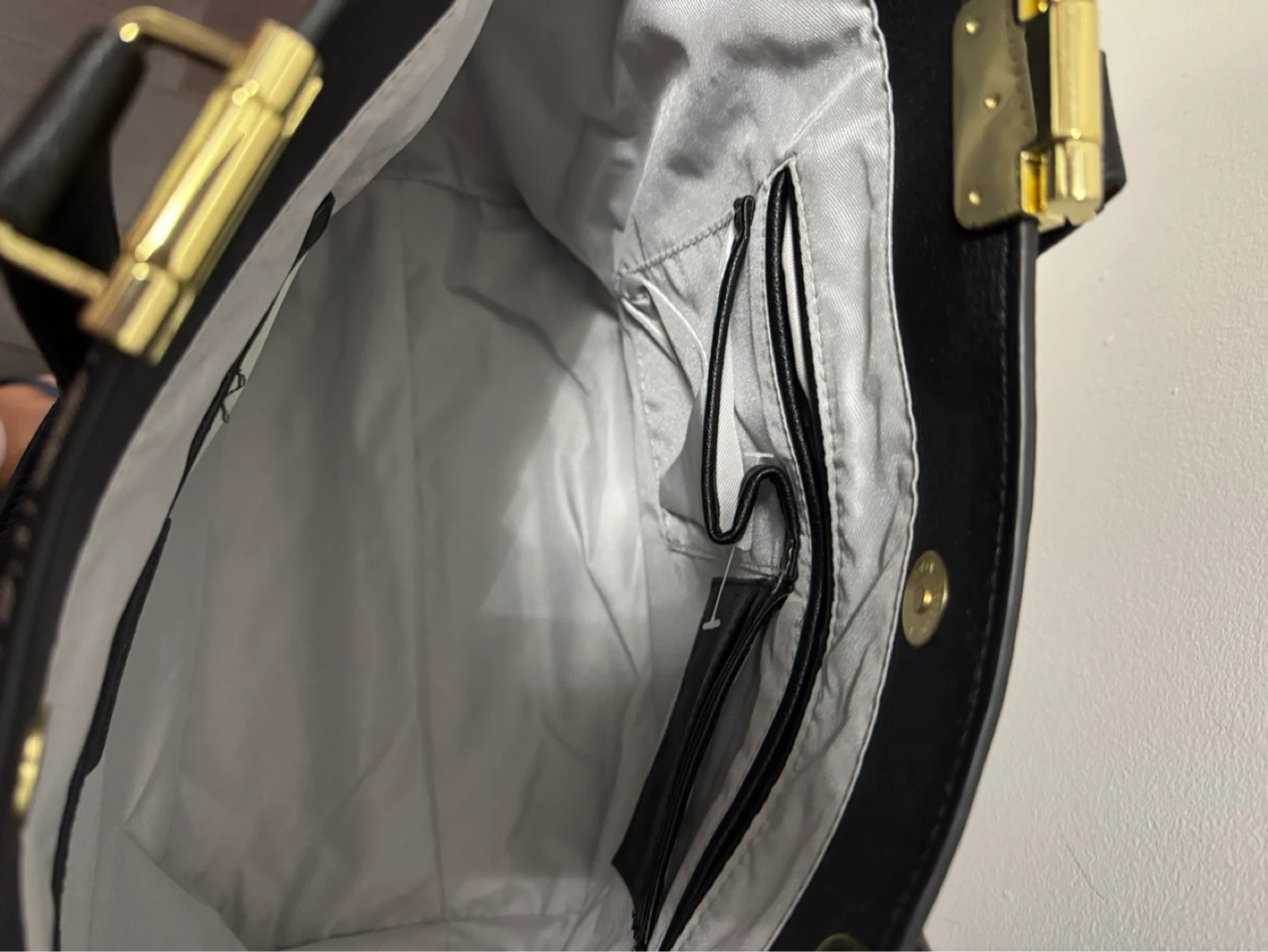 Black & Grey Monogram Tote Bag - photo 4