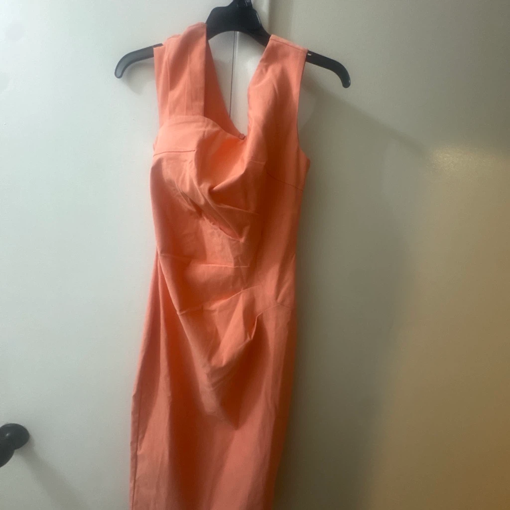 MUXN Boutique Orange Halter Neck Dress Size M