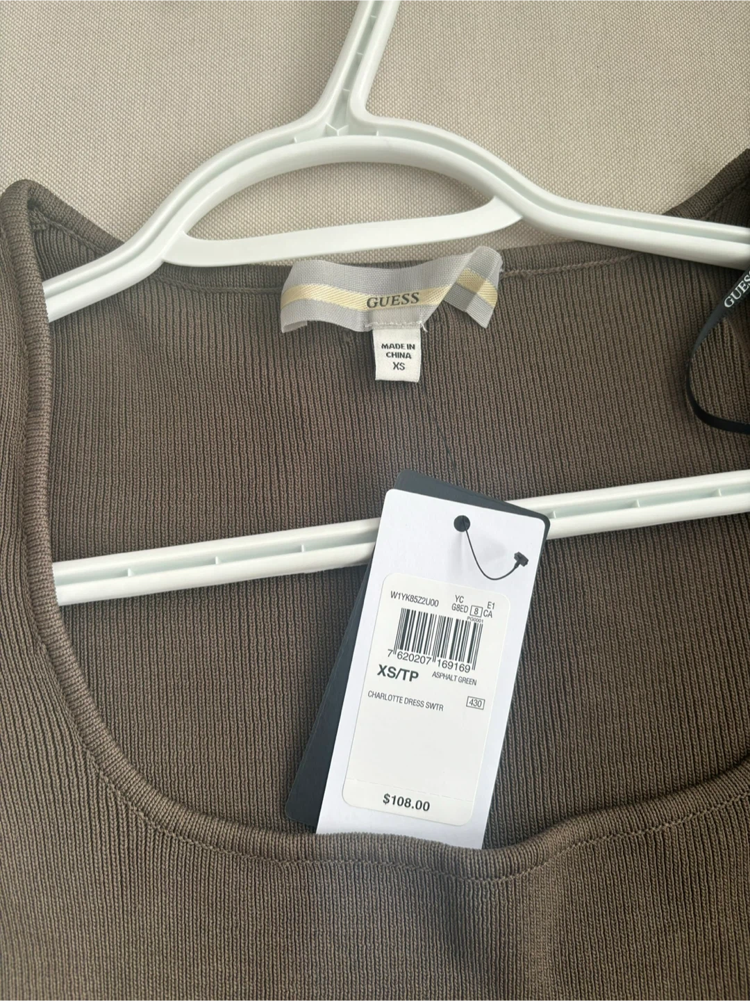 Guess Ribbed Dress (XS) Brand New - photo 3