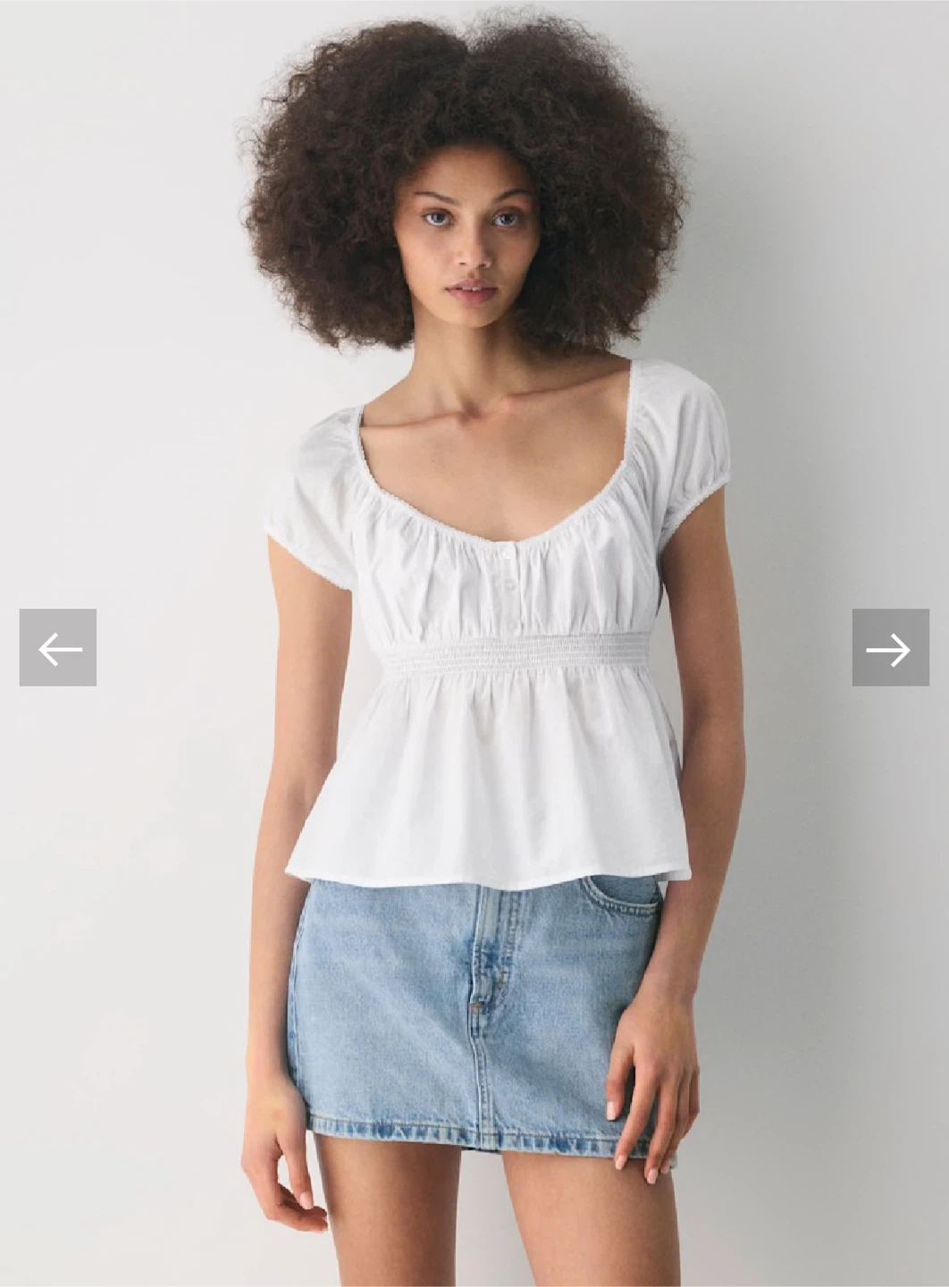 Aritzia Dulcet Poplin Top (Brand New) - Size S