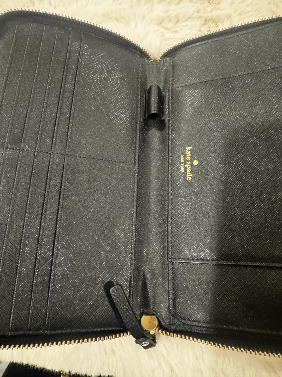 Kate Spade Black Saffiano Leather Zip Around Organizer Wallet - photo 2