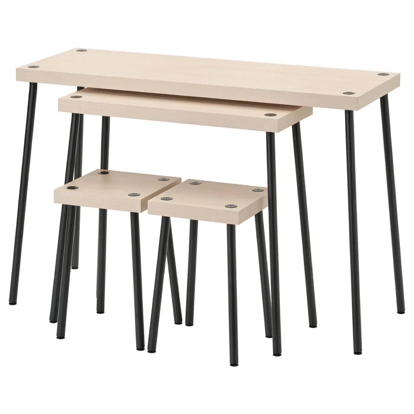 IKEA FRIDNÄS Nesting Tables with Stools Set