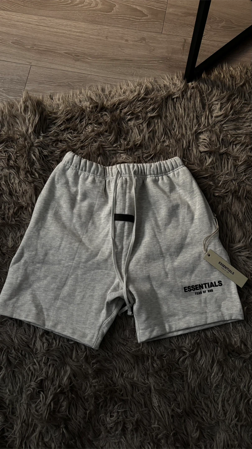 ESSENTIALS Fear of God Grey Sweat Shorts Size S