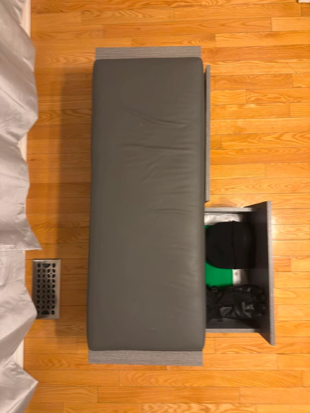Storage Bench with Cushioned Top - photo 2
