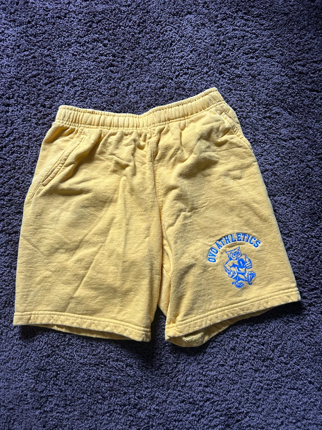 October's Very Own OVO Athletics Yellow Shorts Size Small