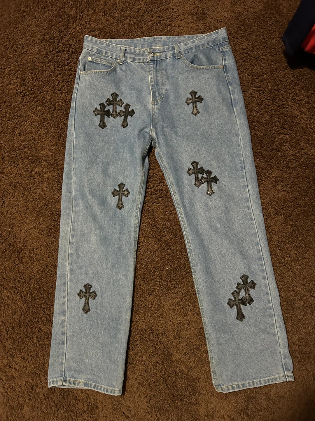Chrome Hearts Style Jeans
