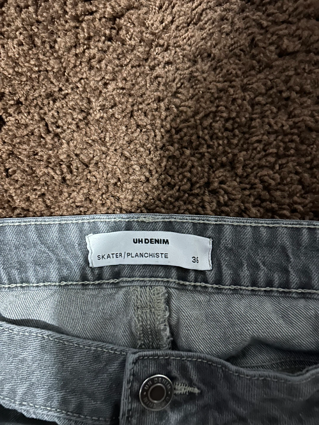 UH DENIM Skater Shorts Grey Size 36 - photo 3