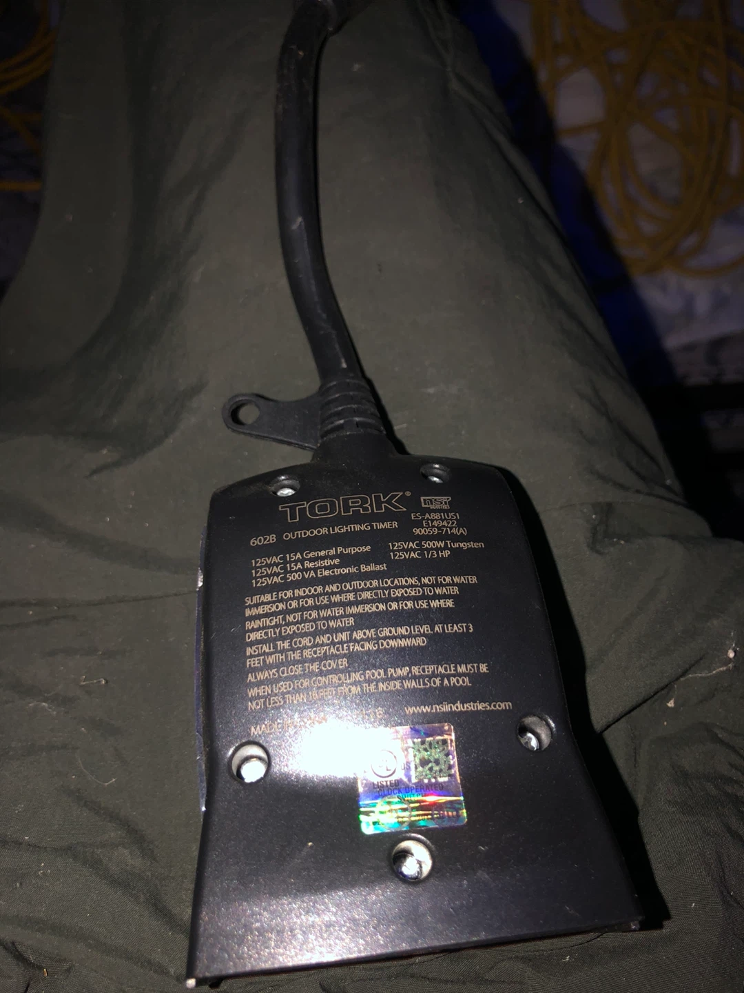 TORK 6020 Outdoor Lighting Timer