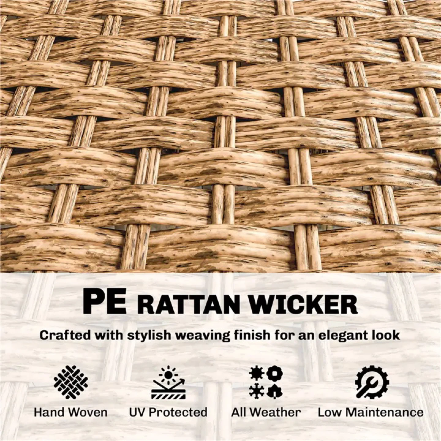 PE Rattan Wicker Outdoor Sofa - photo 3