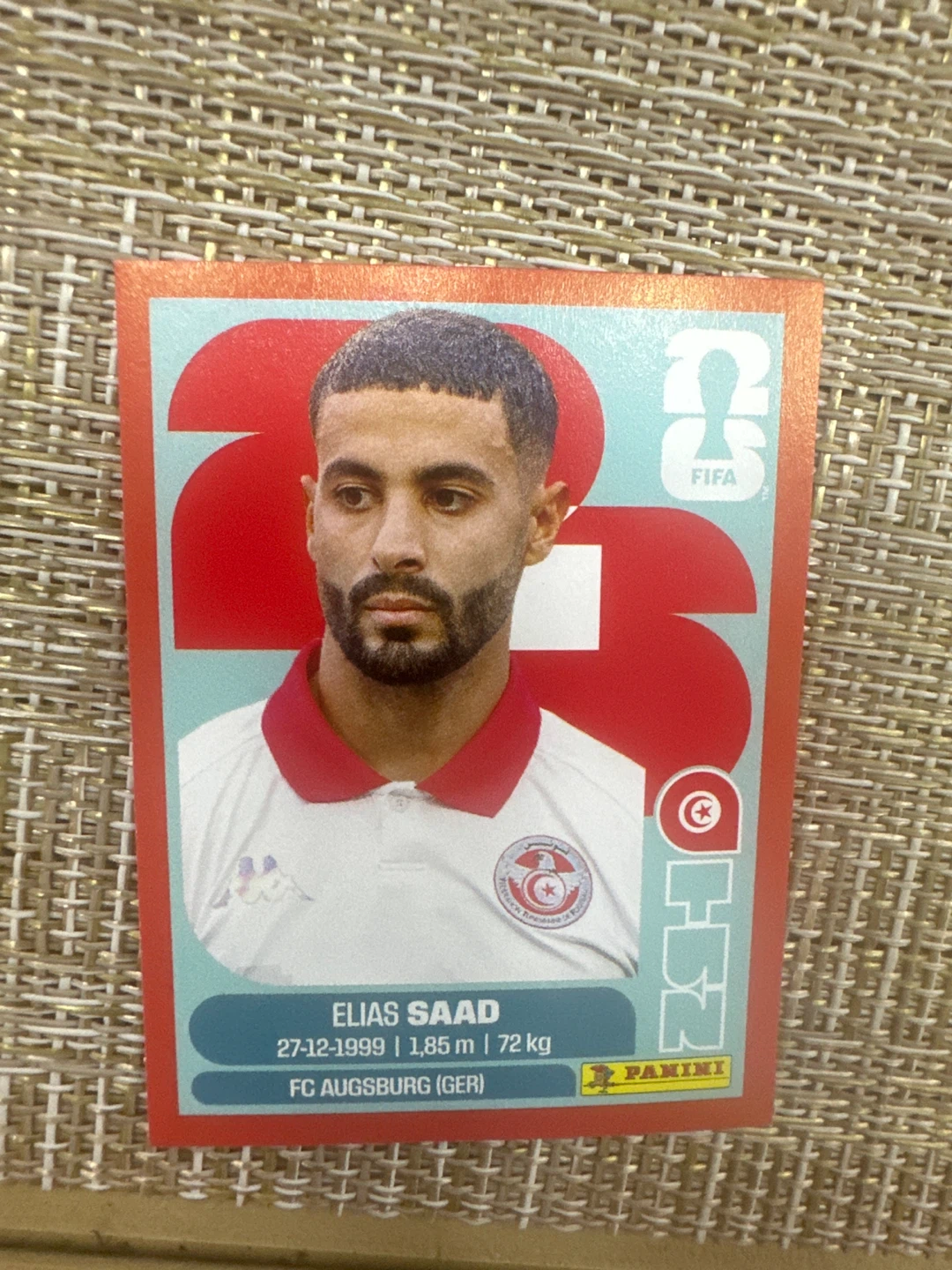 Panini FIFA World Cup Sticker - Elias Saad - photo 3