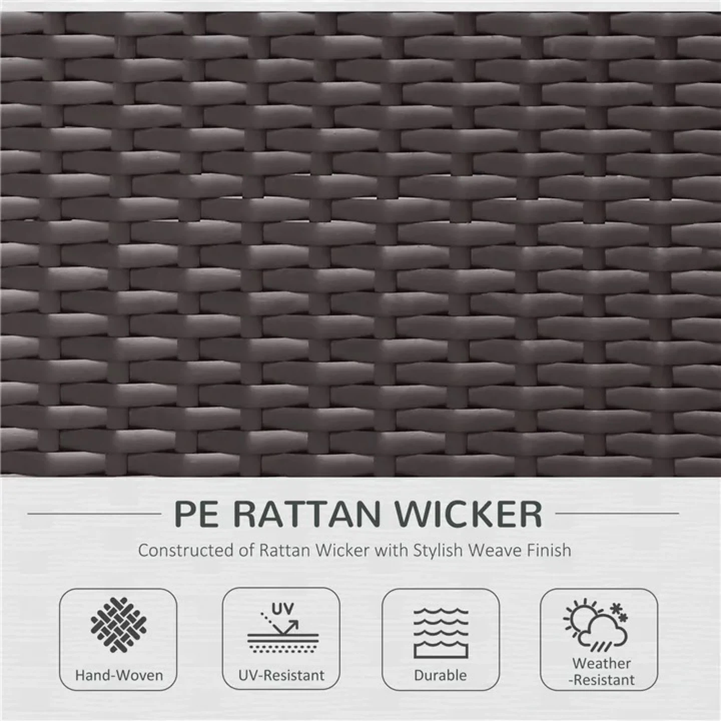 PE Rattan Wicker Sectional Sofa Set - photo 2