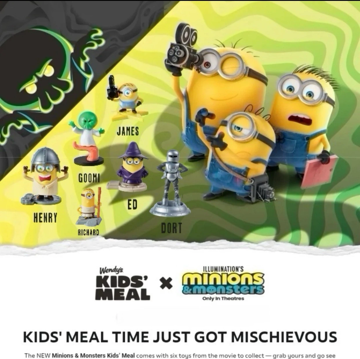 Wendy’s | Minions & Monsters Mischief-Maker Kids’ Meal Toy - photo 4