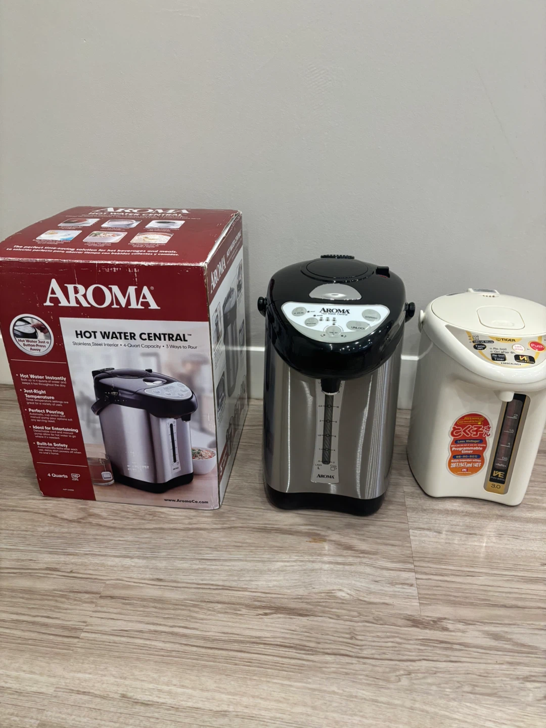 2 Electric  Dispensers – Tiger 3.0L & Aroma 4-Quart – Like New - photo 4