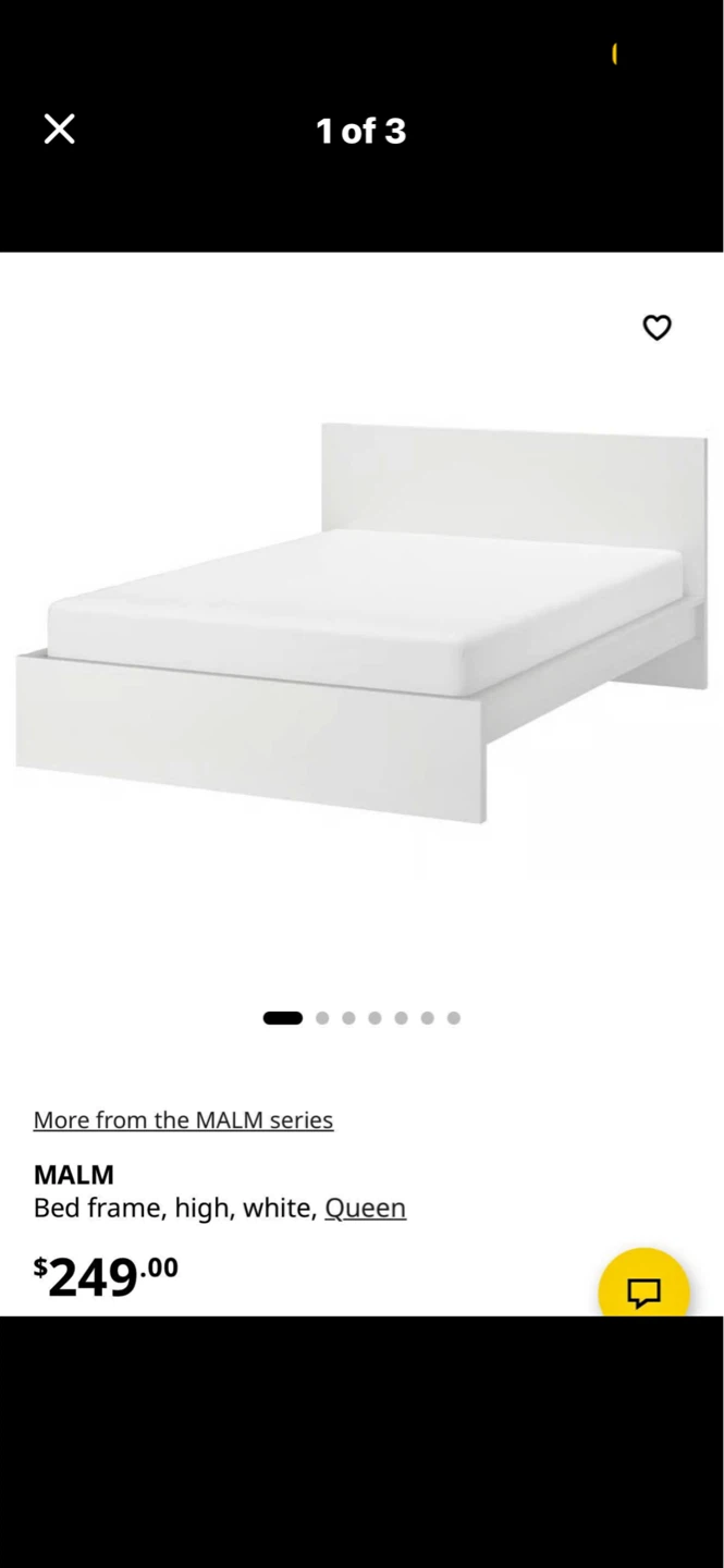 IKEA MALM Queen High Bed Frame - White - photo 3