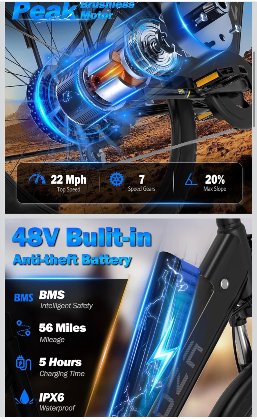 Electric Bike - 35km/hr 100 km range on 5 hr charge - photo 2