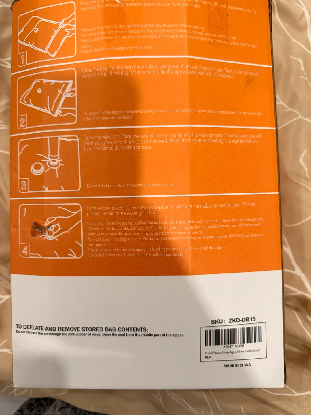 Gongshi 15 Vacuum Storage Bags with Electric Pump - photo 2