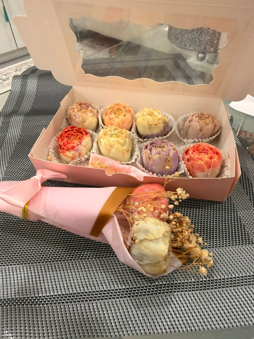 Assorted Chocolate Flower Bites