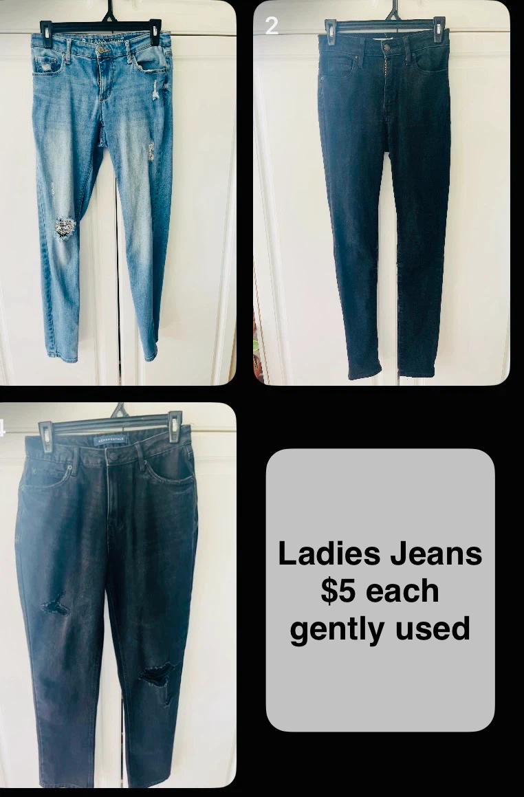 Ladies Jeans Pants for $5 each