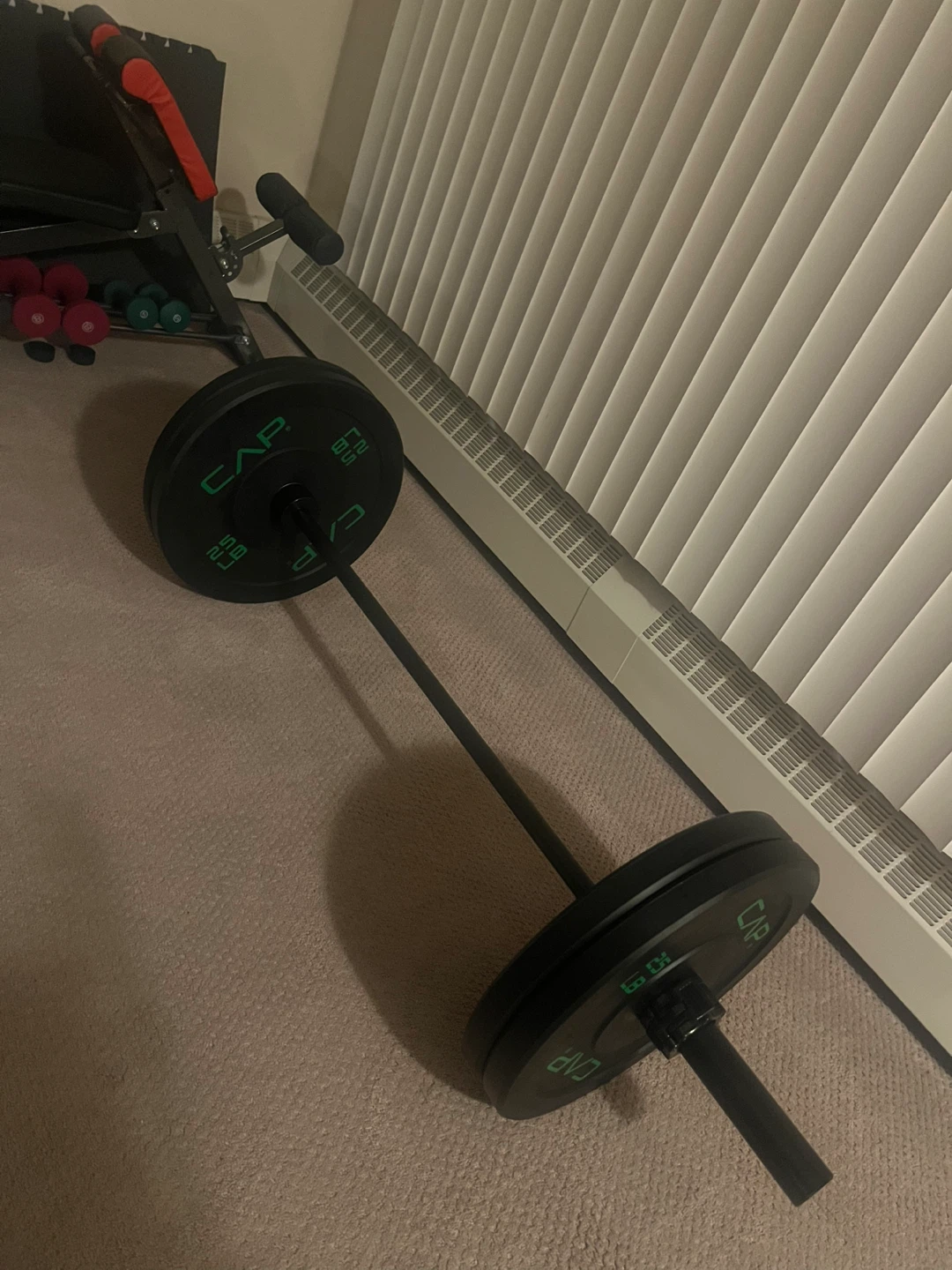 CAP Barbell Weight Plates and Bar Set - photo 2