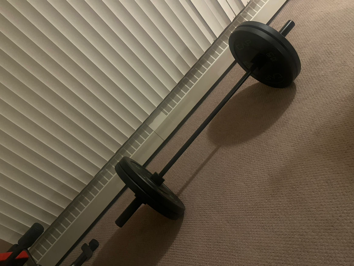 CAP Barbell Weight Plates and Bar Set - photo 3