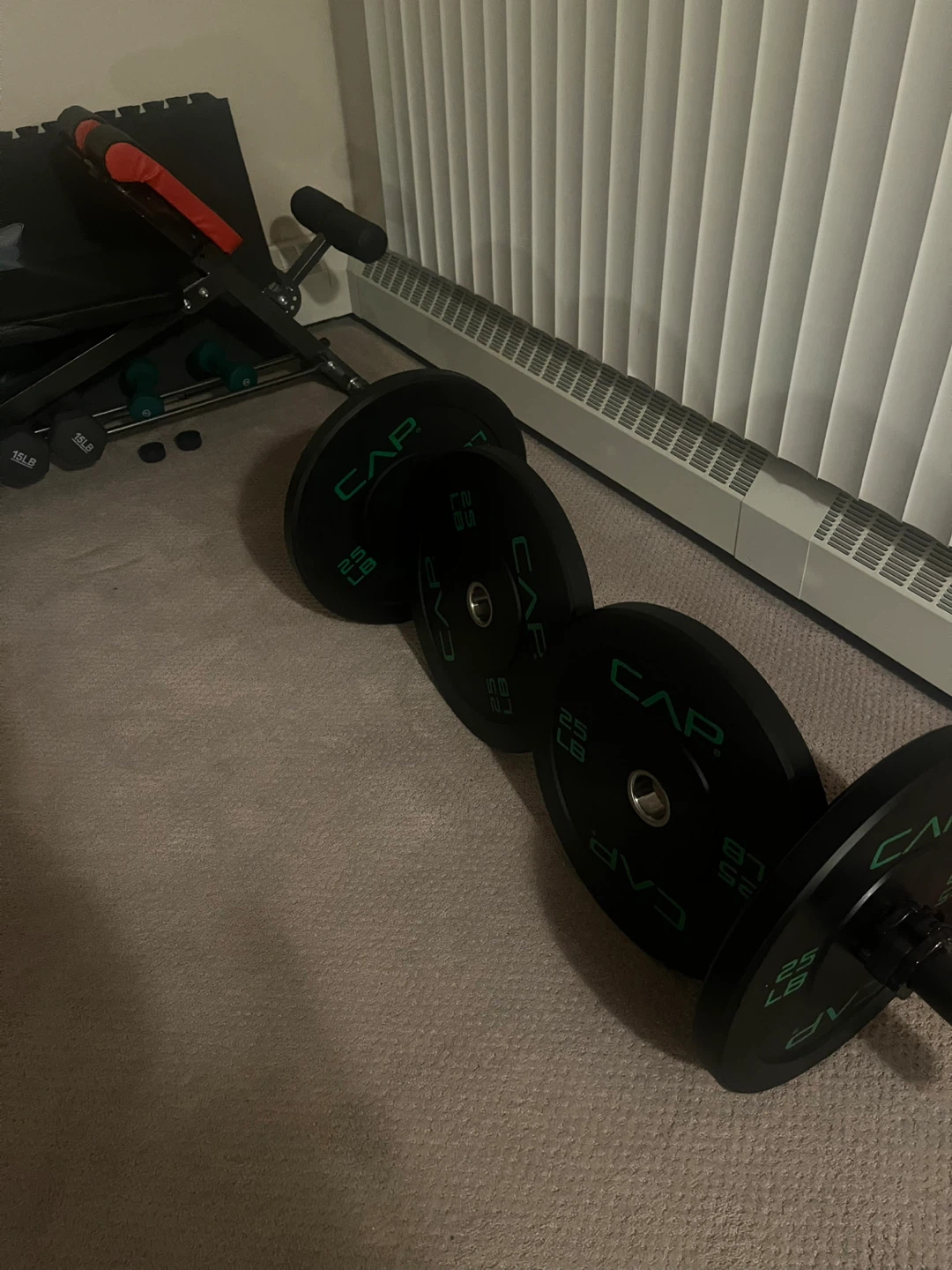 CAP Barbell Weight Plates and Bar Set - photo 4