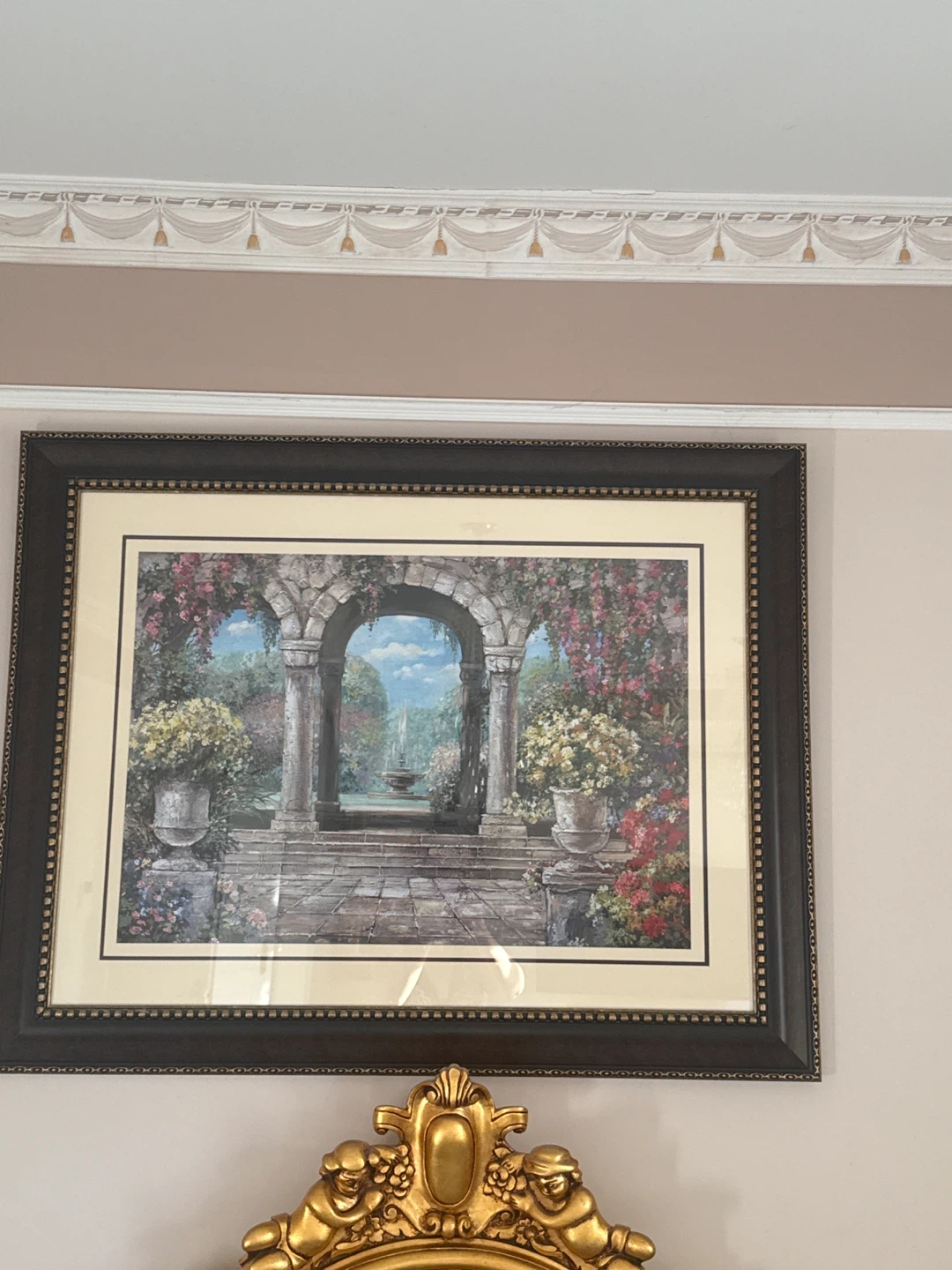Framed Garden Archway Art Print