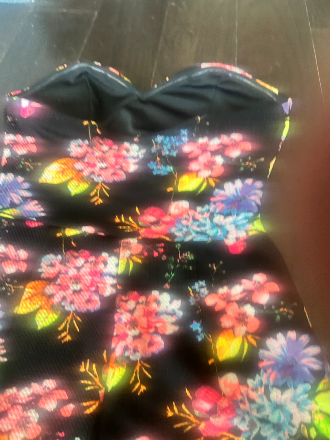 Revamped by Sirens Floral Strapless Romper - photo 5