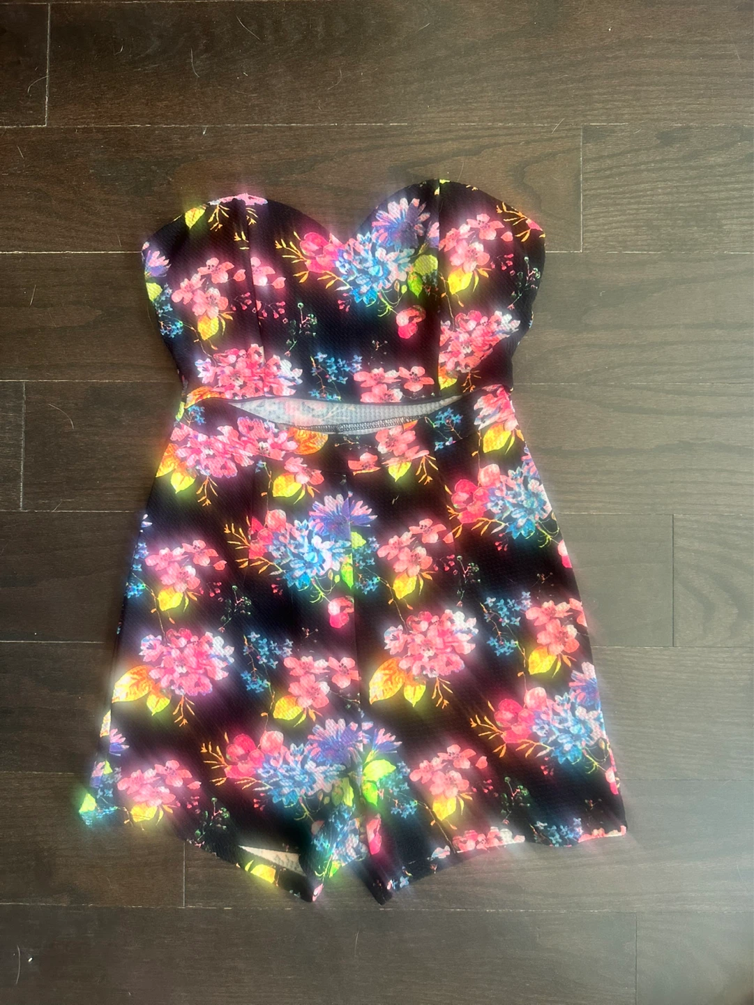 Revamped by Sirens Floral Strapless Romper - photo 2