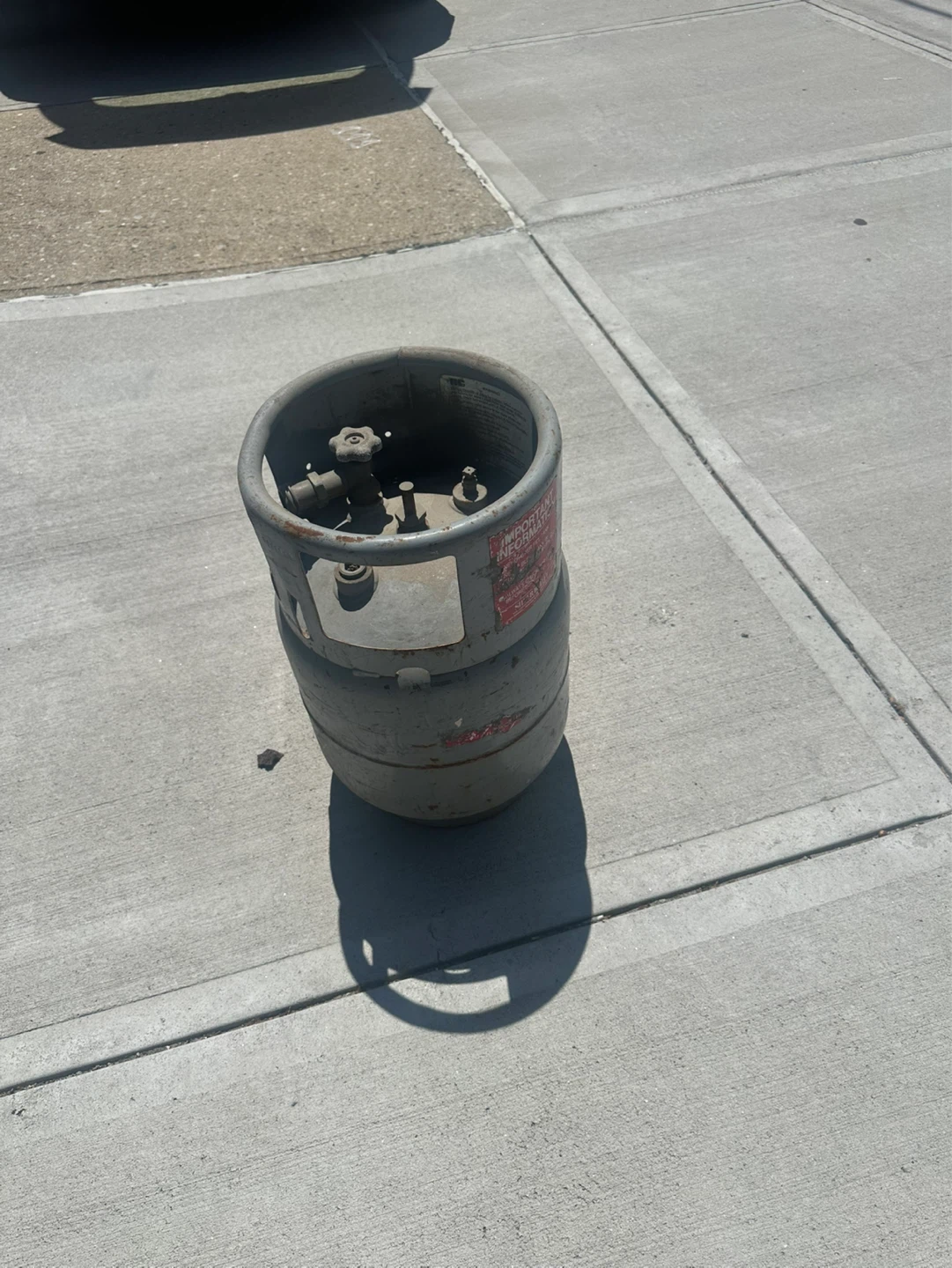 Empty Propane Tank Cylinder