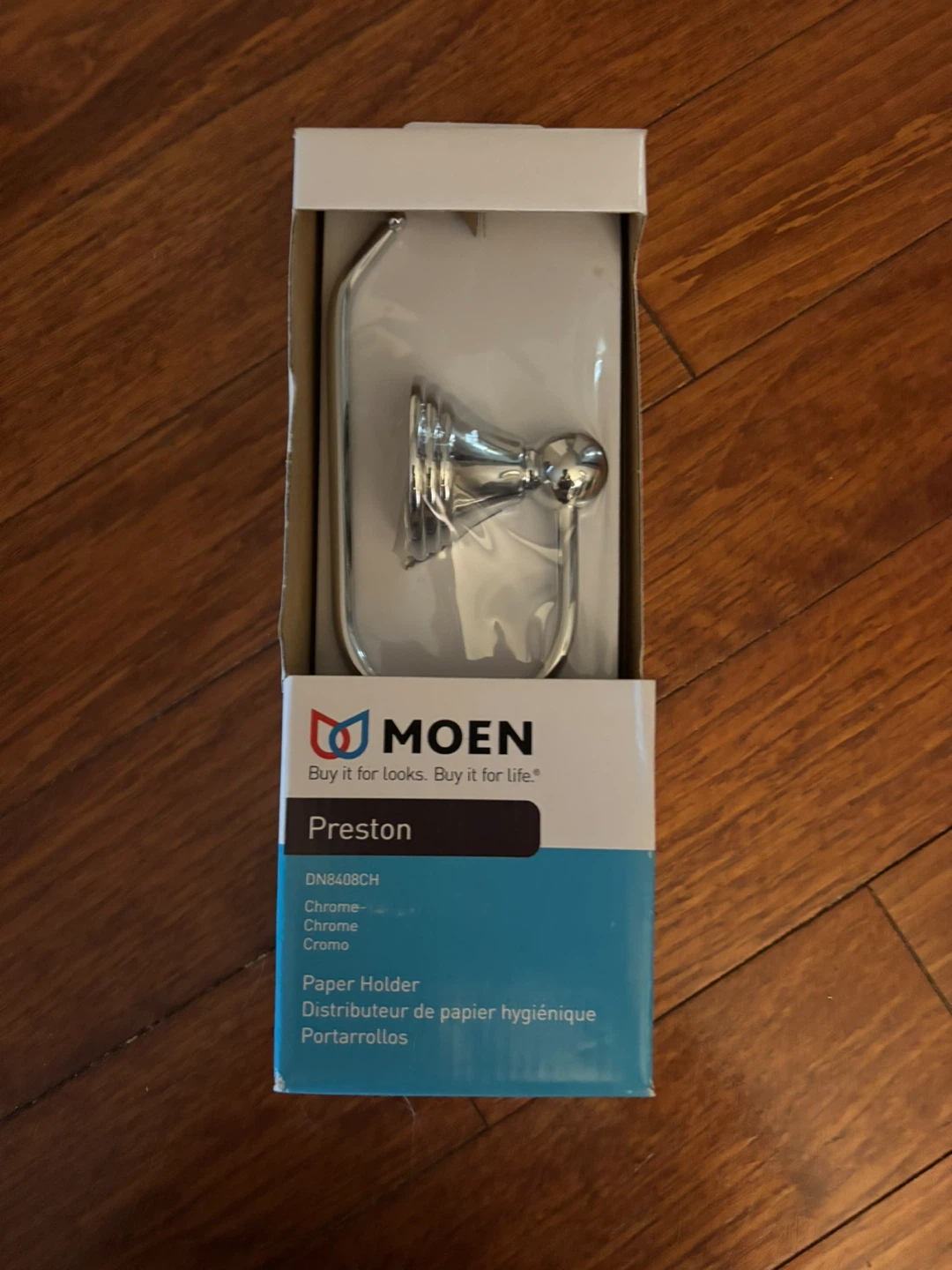 BNIB MOEN Preston Paper Holder - Chrome