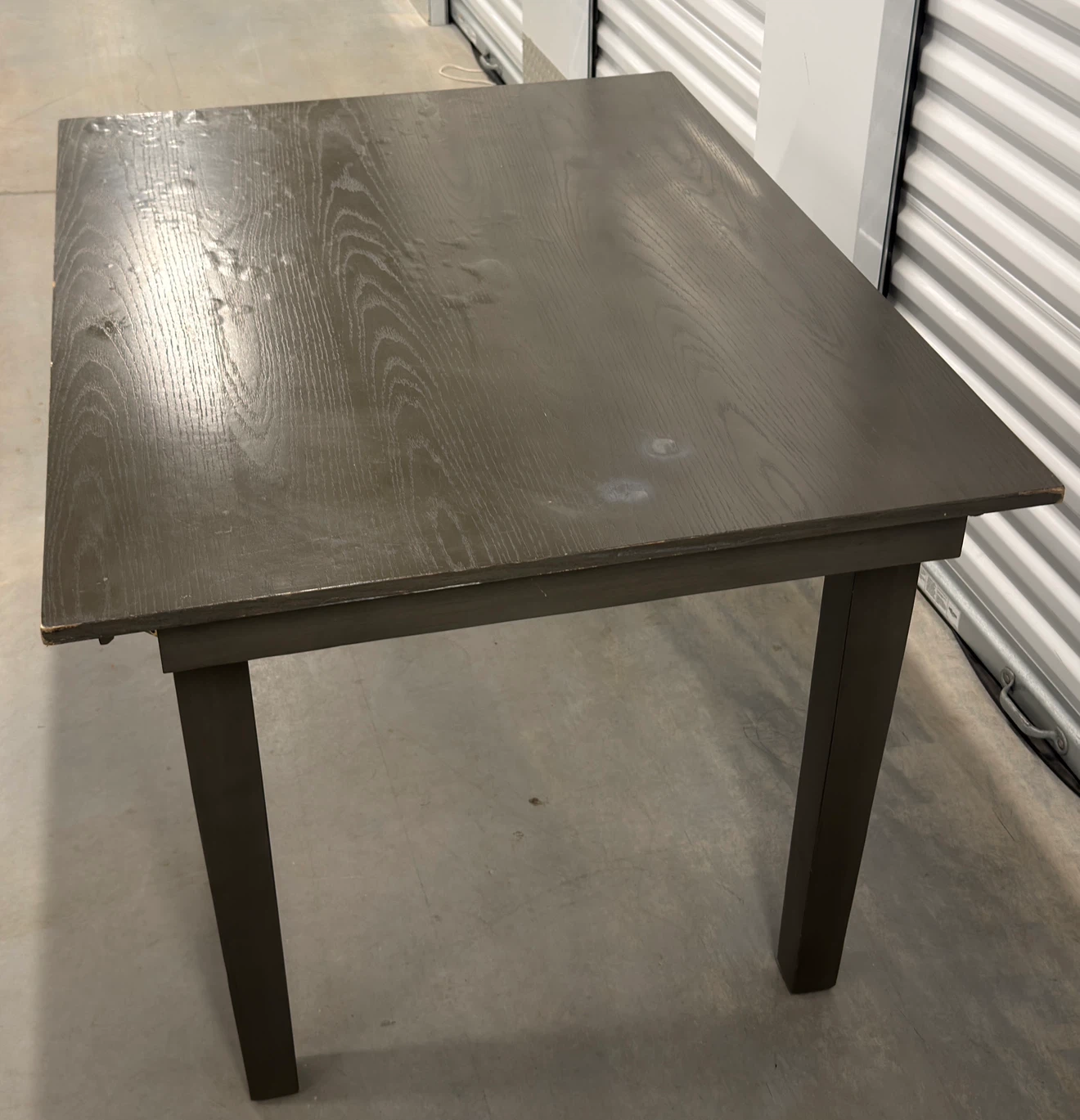 Modern Gray Wood Dining Table