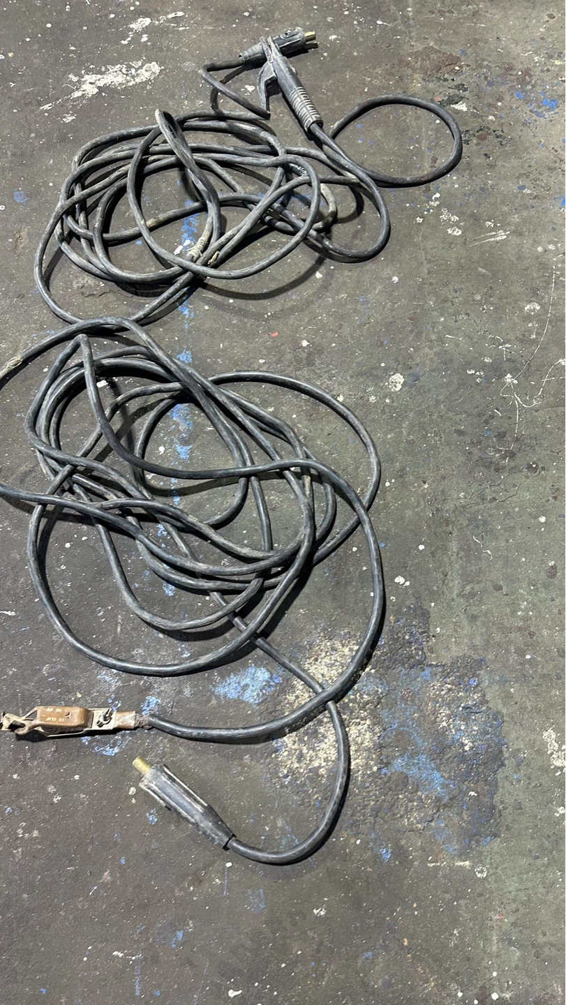 Welding Cable with Electrode Holder and Ground Clamp