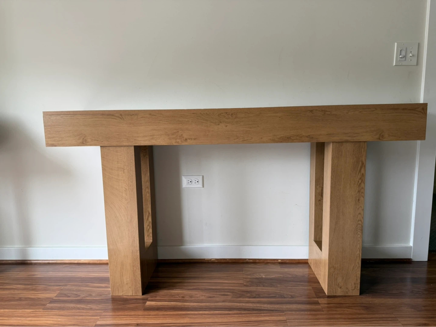 Natural Oak Console Table