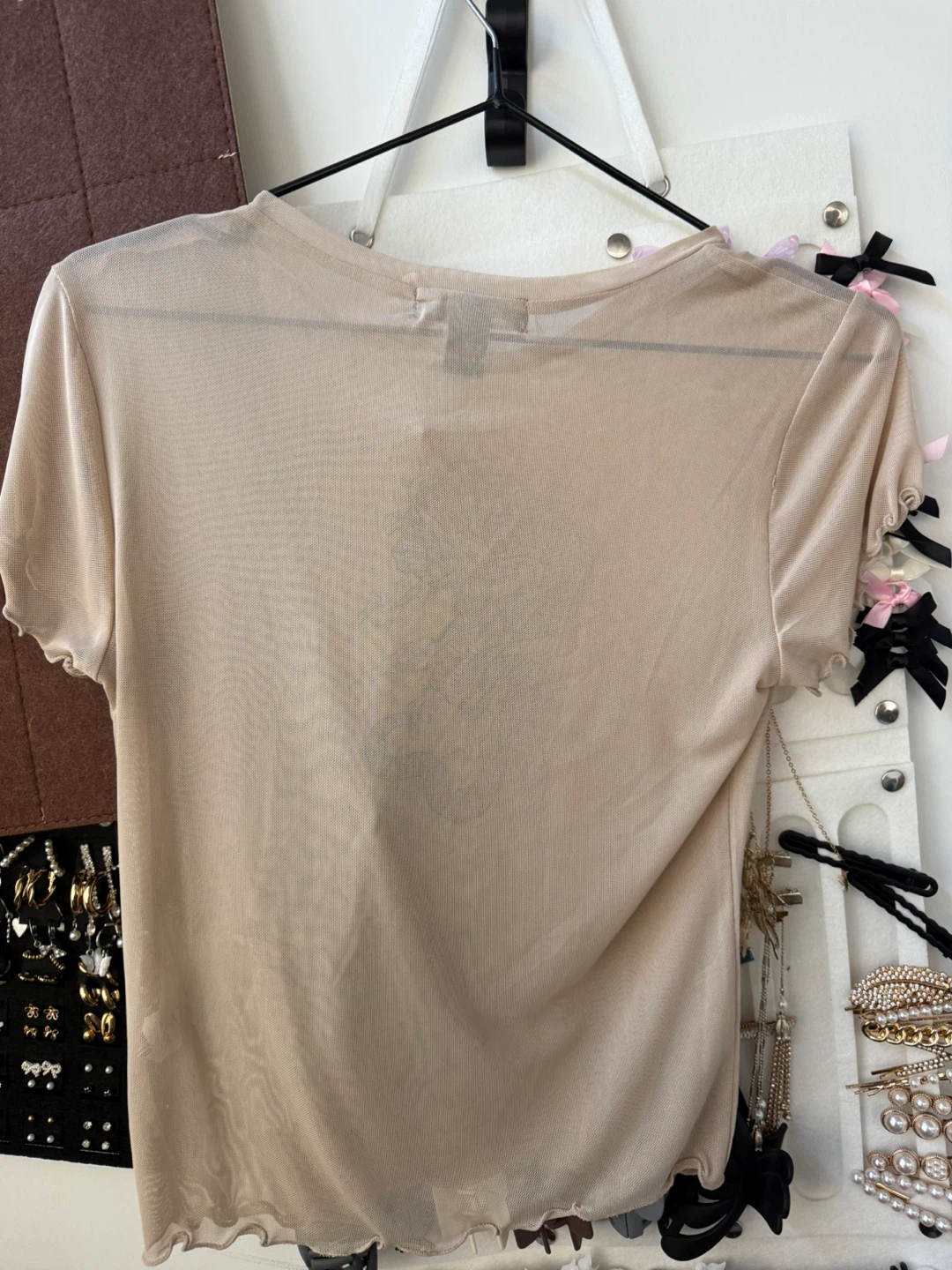Tan Mesh Top - photo 2