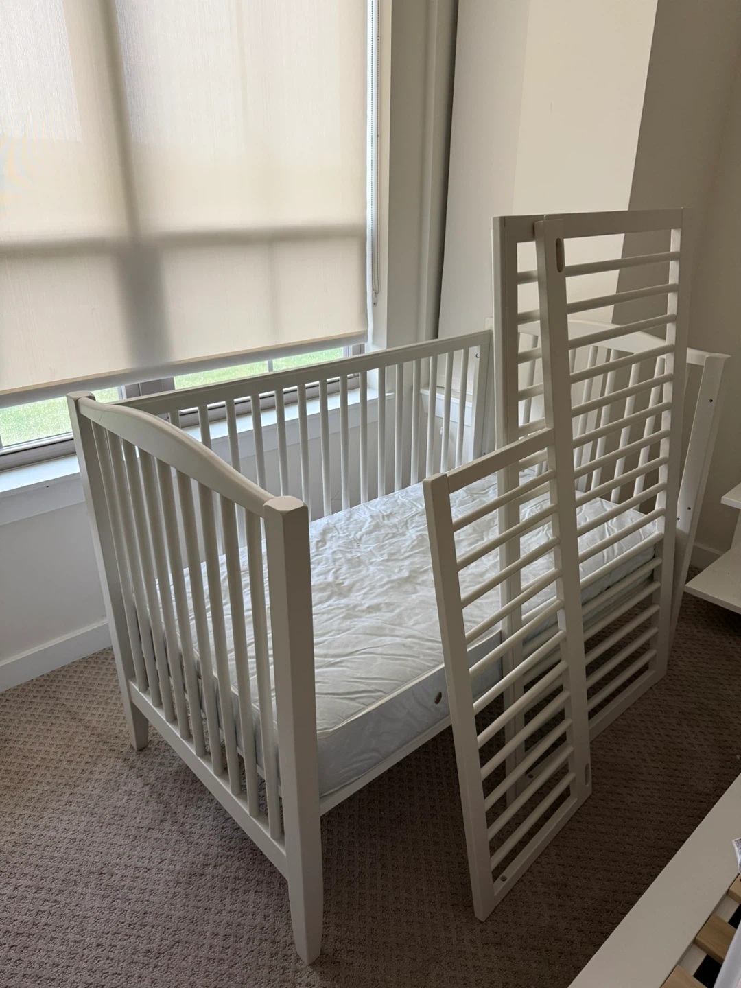 Pottery Barn Kids 2-in-1 Crib+Mattress+Cover