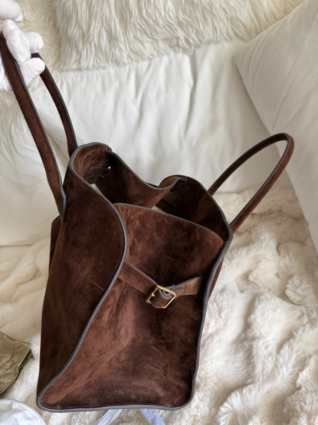 Brown Suede Tote Bag - photo 5