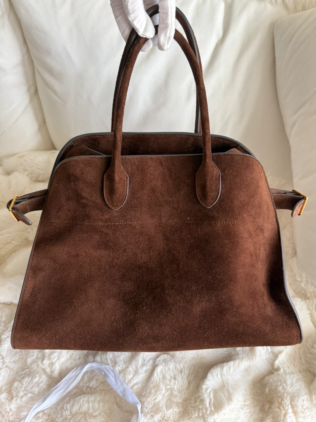 Brown Suede Tote Bag - photo 3