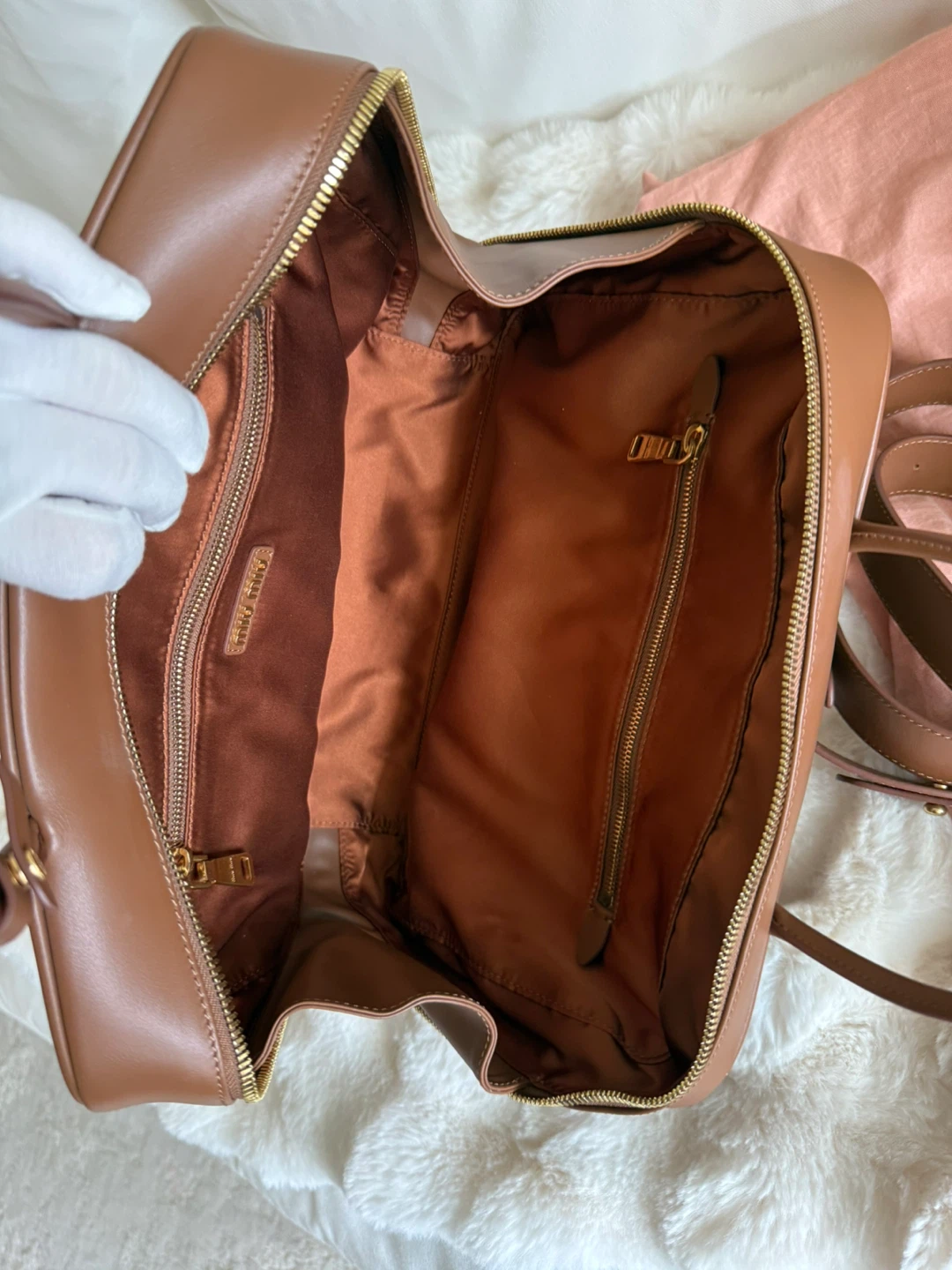 Brown Leather Satchel Handbag - photo 3