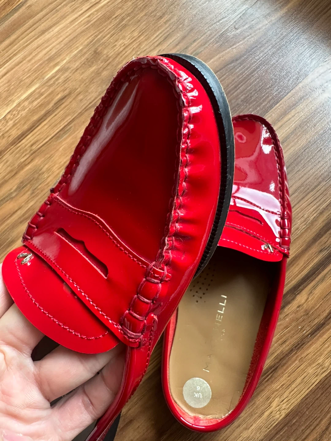 Red Patent Leather Loafers by Martinelli - Size UK 6 - photo 2