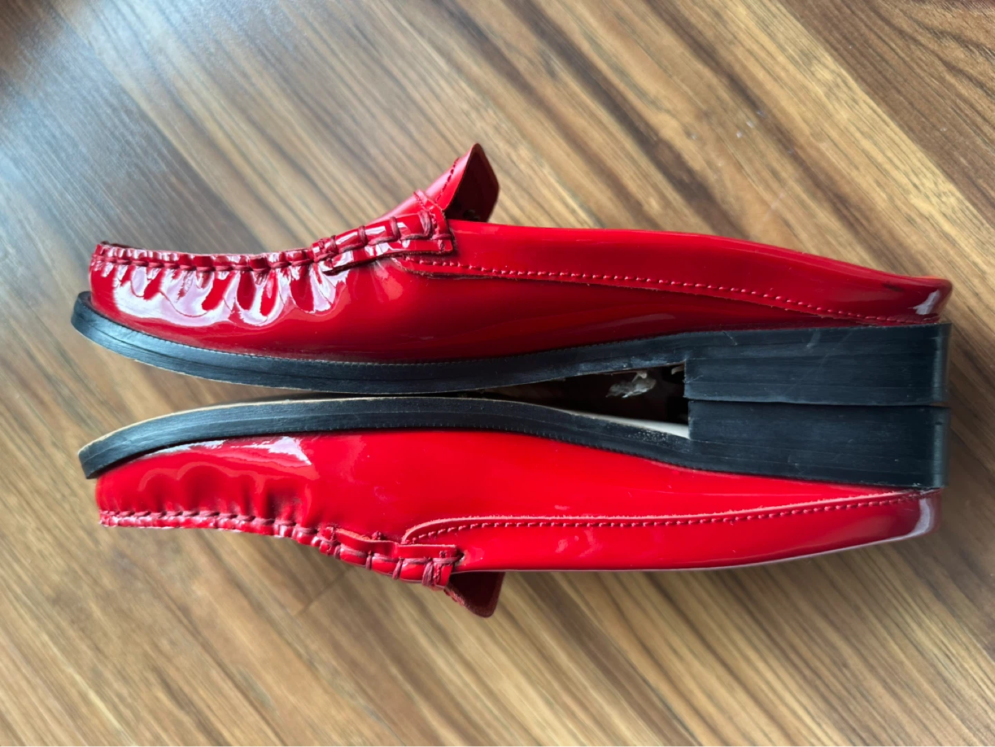 Red Patent Leather Loafers by Martinelli - Size UK 6 - photo 4