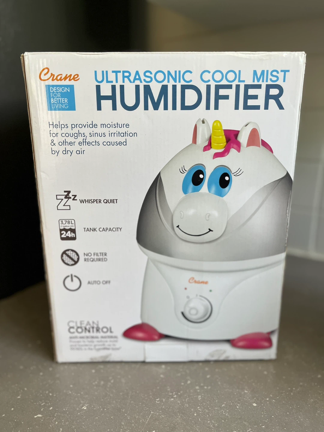Crane Ultrasonic Cool Mist Humidifier - Unicorn - photo 4